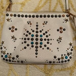 Rebecca Minkoff White Studded Crossbody Bag